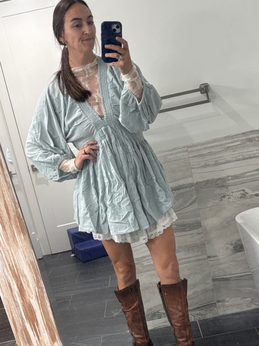 NWT For The Moment Mini Dress: Skies—SOLD OUT